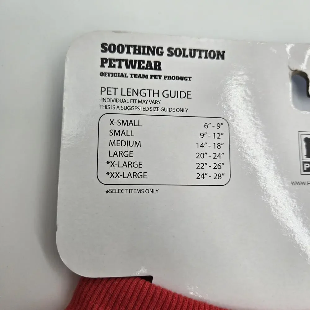 NCAA OHIO STATE BUCKEYES OSU Dog Anxiety Shirt Calming Soothing Vest LARGE NEW!